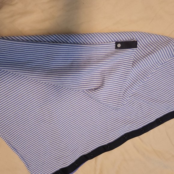 Lululemon Vinyasa Scarf *Rulu Lullaby / 1/8 Stripe Heathered Lullaby White - Picture 5 of 5